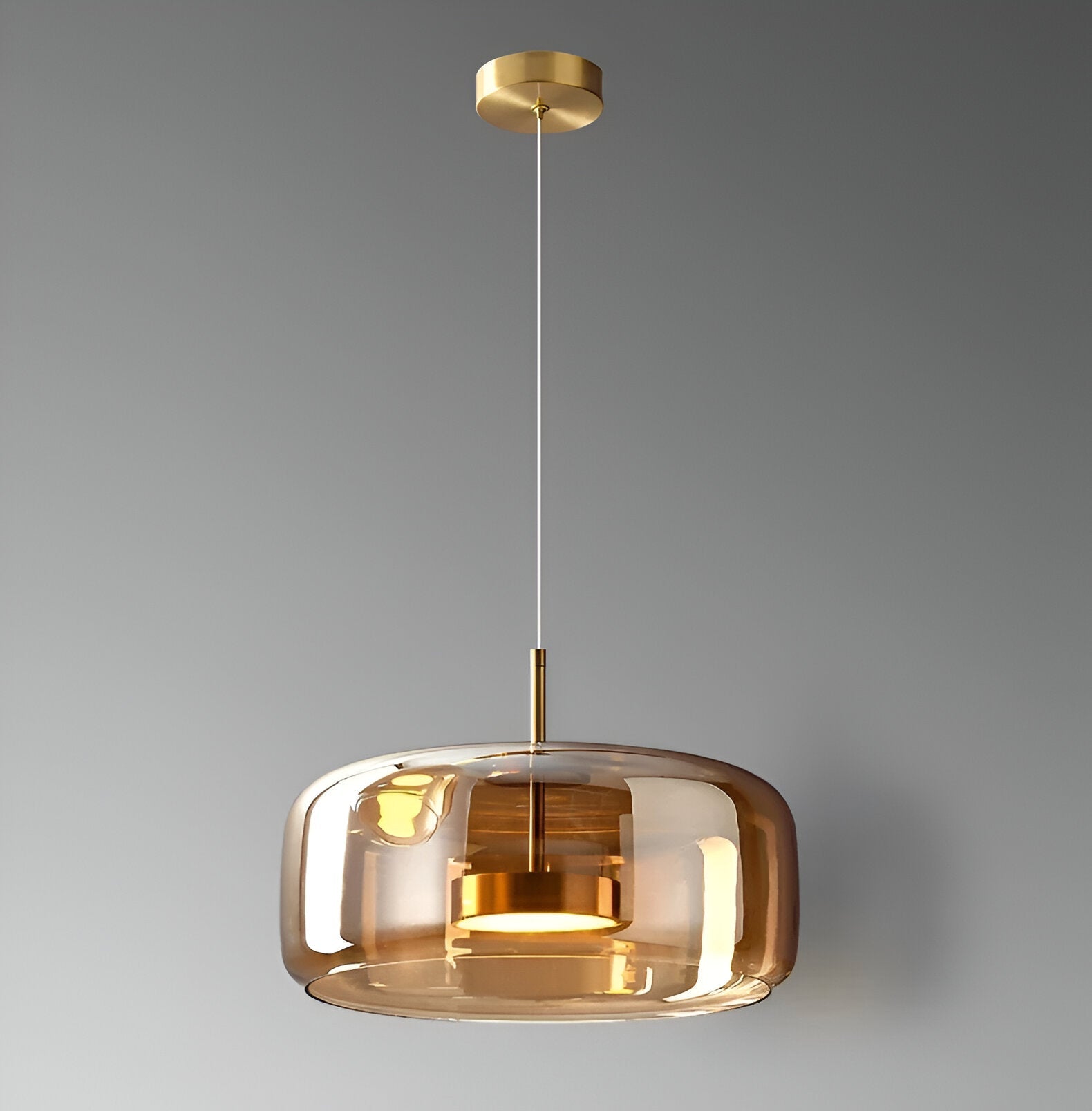Retro Trio pendant lights LED Light With Hand-Blown Glass Shades