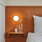 Modern Glass Wall Light With Adjustable LED Glow — Ashbury Home & Living