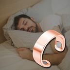 Anti Snoring Ring Magnetic Acupressure Finger Ring Adjustable Open Band Worn on the Little Finger at Night Slim Metal Sleep Aid