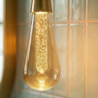 Modern Crystal Drop Pendant Lights With Aluminum Frame And Crystal Shade