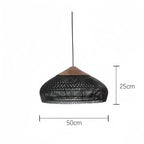 Bohemian Rattan Pendant Lights With Woven Shade