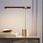Modern Wood Table Lamp With Warm LED Glow for Home Office — Ashbury Home & Living