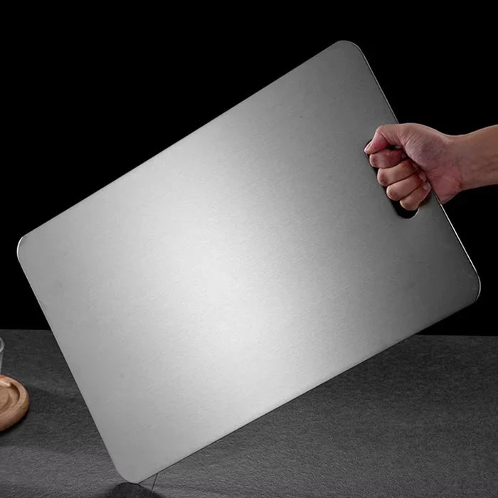 Titanium Chopping Board Non-Porous Hygienic Metal Cutting Board Stain and Odour Resistant Kitchen Chopping Board for Meat | Fish and Vegetables