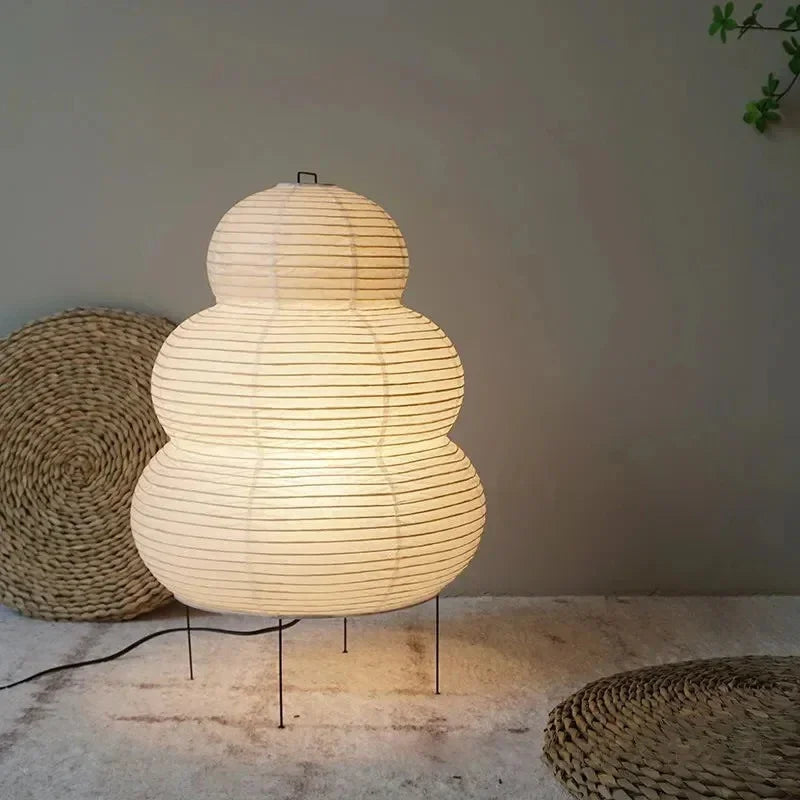 Bohemian Paper Floor Lamp With Tri-Colour Glow — Ashbury Home & Living