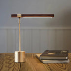 Modern Wood Table Lamp With Warm LED Glow for Home Office — Ashbury Home & Living