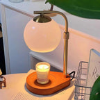 Modern Wood And Glass Table Lamp With Warm LED Glow — Ashbury Home & Living