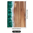 Resin Chopping Board Acacia Wood Ocean Wave Serving Board Wooden Cheese Board with Epoxy Resin Inlay for Kitchen | Charcuterie and Bread