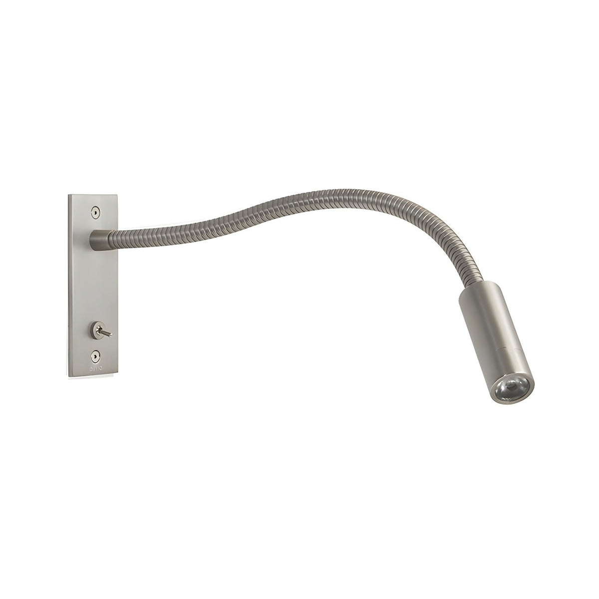 Flexible Gooseneck LED Wall Reading Light with Slim Cylinder Head for Bedside