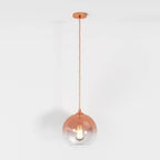 Modern Glass Pendant Light With Spherical Diffuser