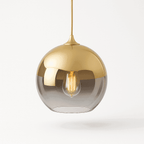 Modern Glass Pendant Light With Spherical Diffuser