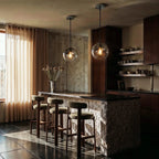 Modern Glass Pendant Light With Spherical Diffuser