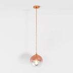 Modern Glass Pendant Light With Spherical Diffuser
