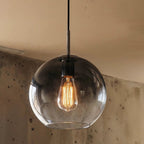 Modern Glass Pendant Light With Spherical Diffuser