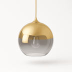 Modern Glass Pendant Light With Spherical Diffuser