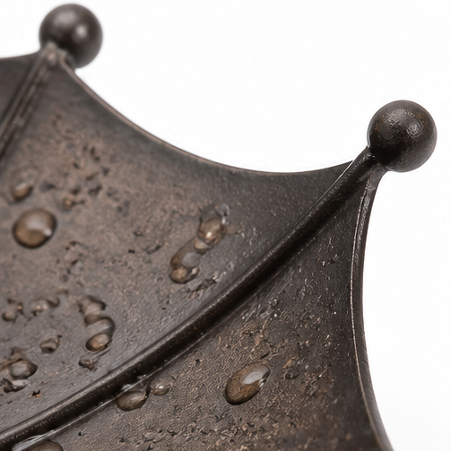 Hanging Umbrella Bird Feeder and Bird Bath Antique Bronze Effect Metal Garden Bird Feeder with Hook and Decorative Bird Ornament for Trees | Patio