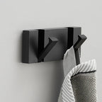 Folding Wall Hook Rack Stainless Steel Coat Hooks Wall Mounted Space Saving Hook Rail with Fold Away Hooks for Hallway | Bathroom and Bedroom
