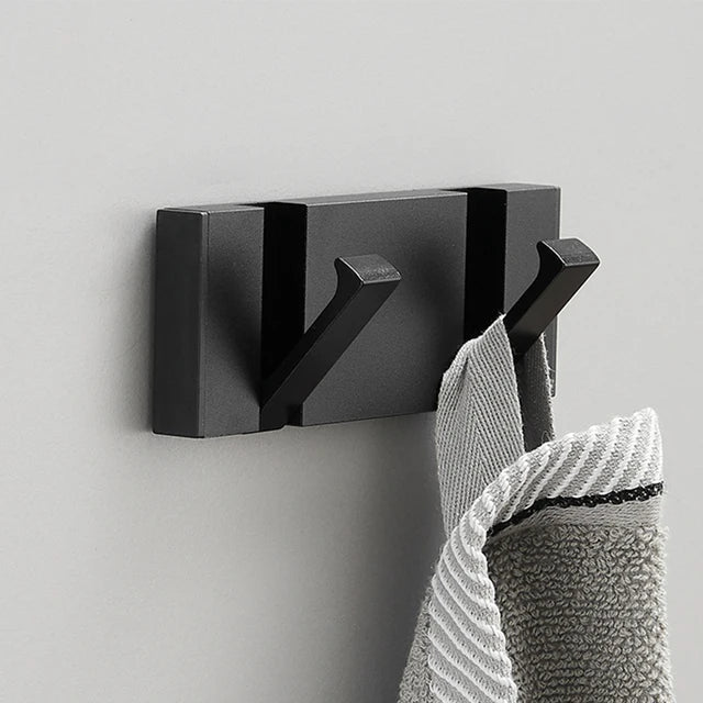 Folding Wall Hook Rack Stainless Steel Coat Hooks Wall Mounted Space Saving Hook Rail with Fold Away Hooks for Hallway | Bathroom and Bedroom