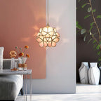 Flower Glass Petal Cluster Pendant Light