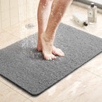 Non-Slip Shower Mat Quick Drying Loofah Style Bath Mat Cuttable Anti-Slip Mat with Water Drainage Machine Washable for Shower | Bathtub and Wet Room
