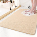 Non-Slip Shower Mat Quick Drying Loofah Style Bath Mat Cuttable Anti-Slip Mat with Water Drainage Machine Washable for Shower | Bathtub and Wet Room