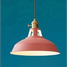 Industrial Barn Shade Pendant Light with Brass Lamp Holder for Kitchen Island