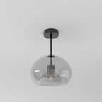 Modern Glass Ceiling Light With Hardwired LED Light