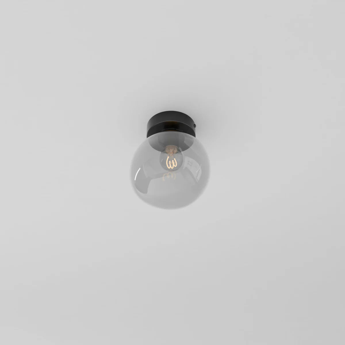 Modern Glass Ceiling Light With Hardwired LED Light