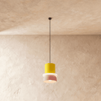 Modern Aluminium Pendant Light With Dome Acrylic Shade