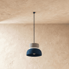 Modern Aluminium Pendant Light With Dome Acrylic Shade