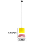 Modern Aluminium Pendant Light With Dome Acrylic Shade
