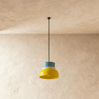 Modern Aluminium Pendant Light With Dome Acrylic Shade