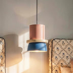 Modern Aluminium Pendant Light With Dome Acrylic Shade