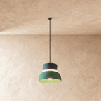 Modern Aluminium Pendant Light With Dome Acrylic Shade