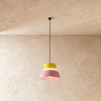 Modern Aluminium Pendant Light With Dome Acrylic Shade