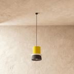 Modern Aluminium Pendant Light With Dome Acrylic Shade