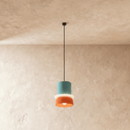 Modern Aluminium Pendant Light With Dome Acrylic Shade