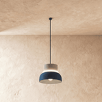 Modern Aluminium Pendant Light With Dome Acrylic Shade