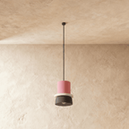 Modern Aluminium Pendant Light With Dome Acrylic Shade