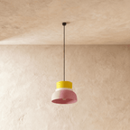 Modern Aluminium Pendant Light With Dome Acrylic Shade
