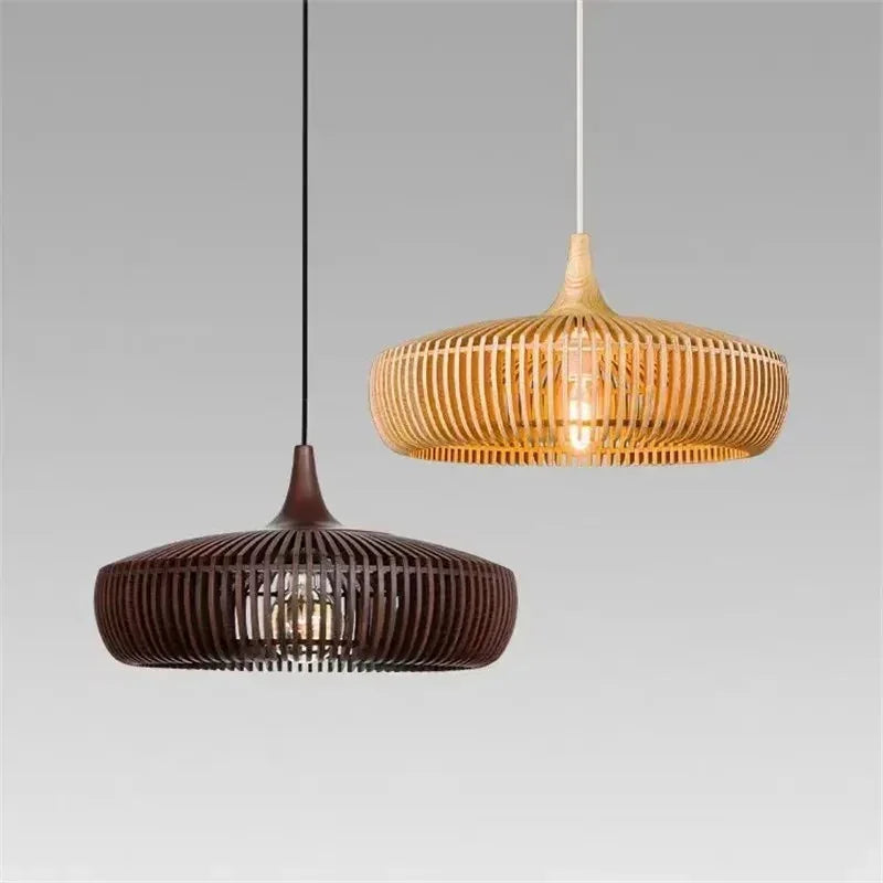 Scandinavian Wood Pendant Light for Living and Dining Rooms — Ashbury Home & Living