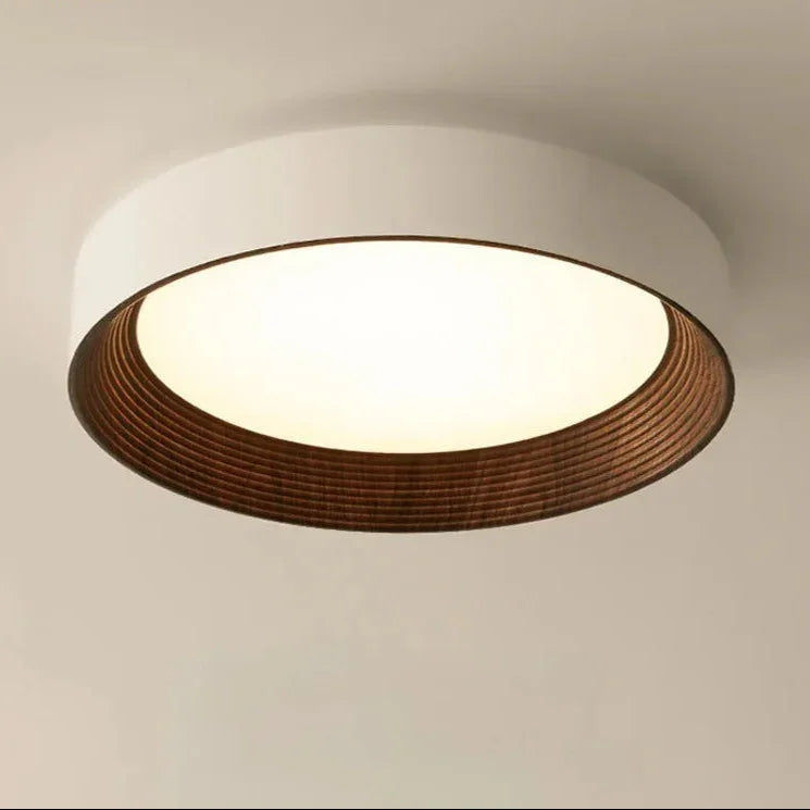 Modern Wood Flush Mount Ceiling Light for Living Room — Ashbury Home & Living