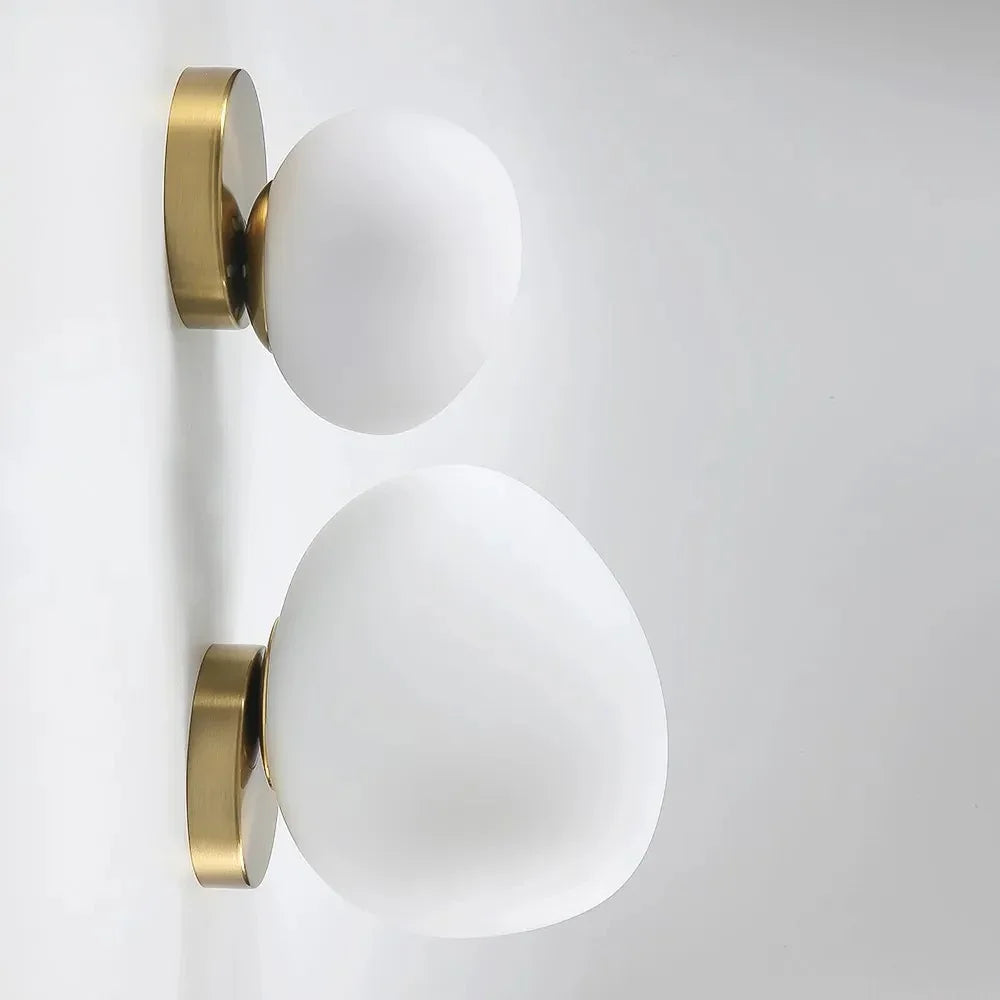 Modern Glass Wall Light With Warm LED Glow — Ashbury Home & Living