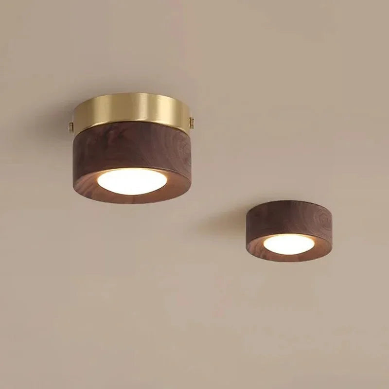 Modern Wood Flush Mount Ceiling Light — Ashbury Home & Living