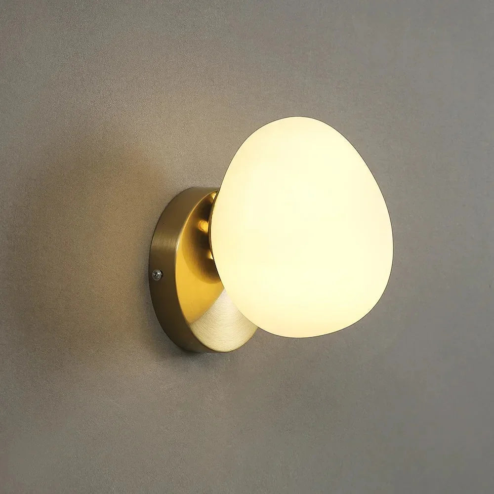 Modern Glass Wall Light With Warm LED Glow — Ashbury Home & Living