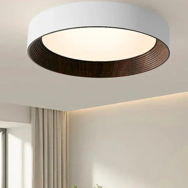 Modern Wood Flush Mount Ceiling Light for Living Room — Ashbury Home & Living