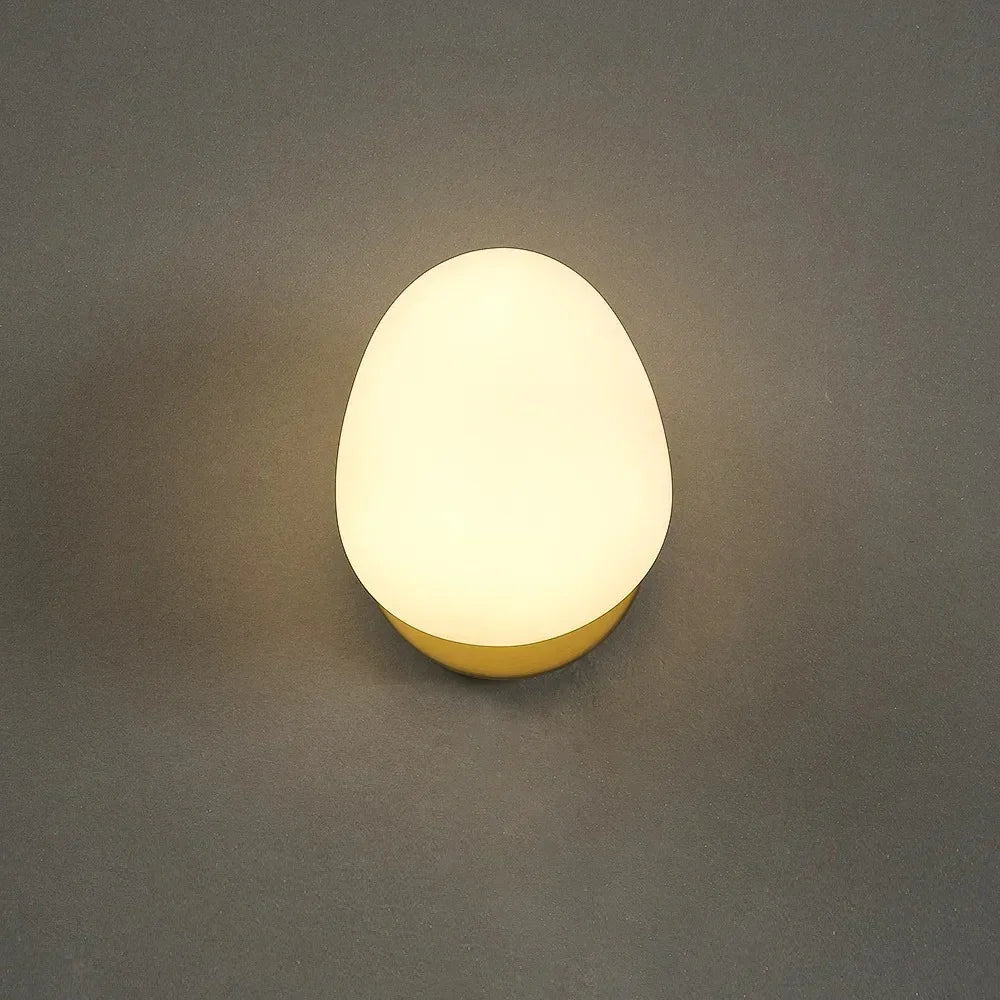 Modern Glass Wall Light With Warm LED Glow — Ashbury Home & Living