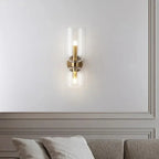 Modern Glass Wall Light for Living Room and Bedroom in Clear — Ashbury Home & Living