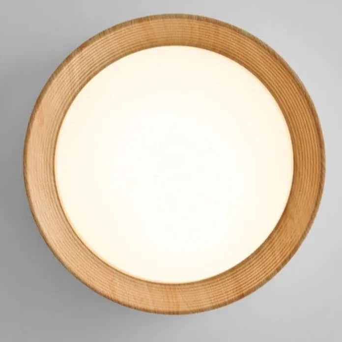 Modern Wood Flush Mount Ceiling Light for Living Room — Ashbury Home & Living