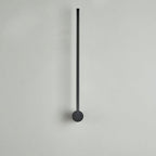 Minimalist LED Linear Wall Light with Rotating Aluminium Rod for Bedroom