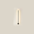 Minimalist LED Linear Wall Light with Rotating Aluminium Rod for Bedroom